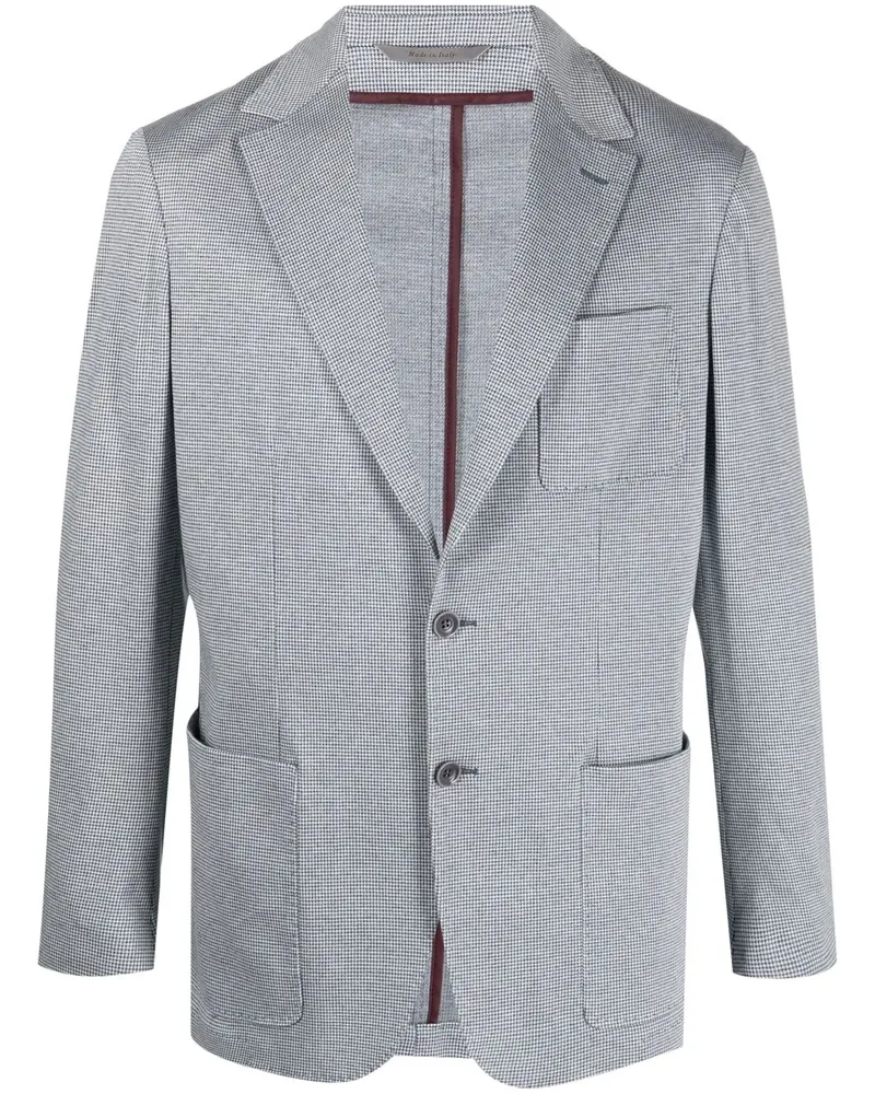 Canali Sakko mit Karomuster - Blau Blau