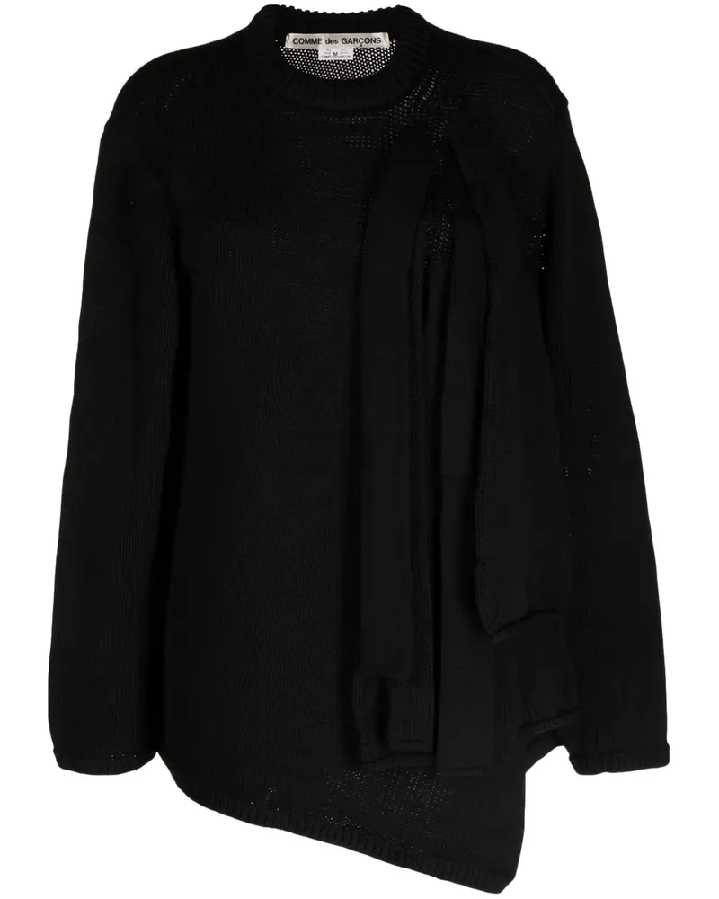 Comme des Garçons Pullover mit Raffung - Schwarz Schwarz