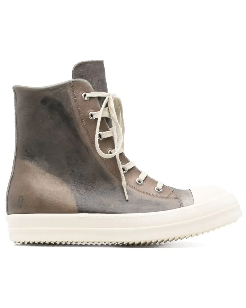Rick Owens High-Top-Sneakers mit Schnürung - Grau Grau
