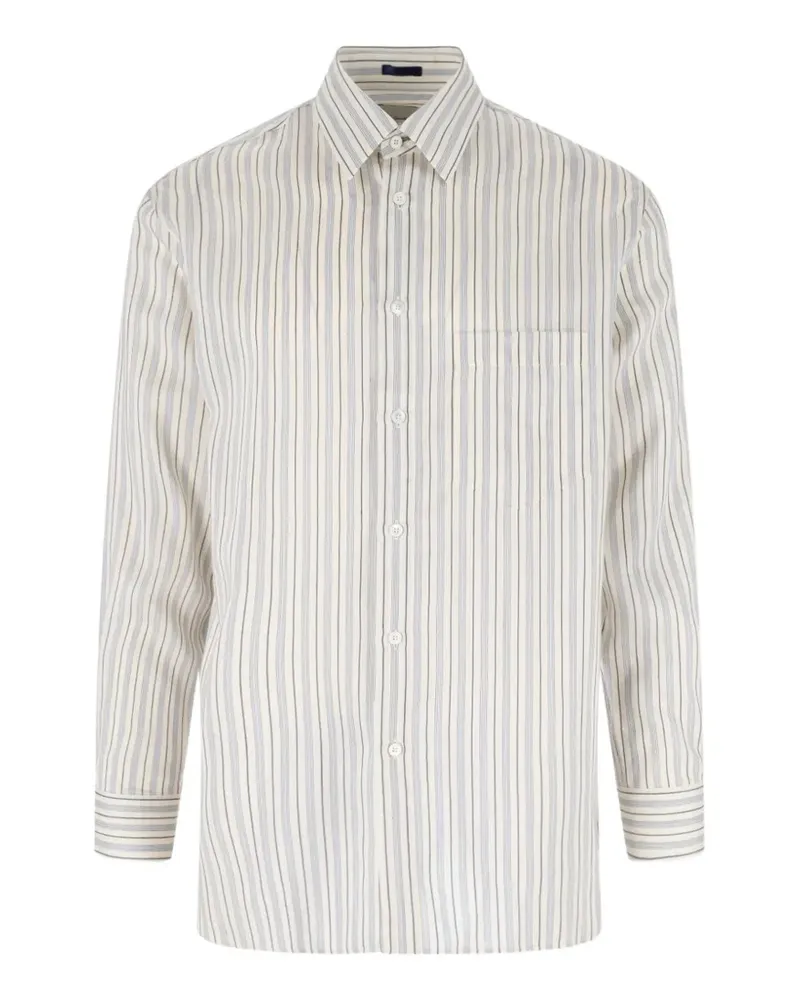 Paul Smith Gestreiftes T-Shirt mit Brusttasche - Nude Nude