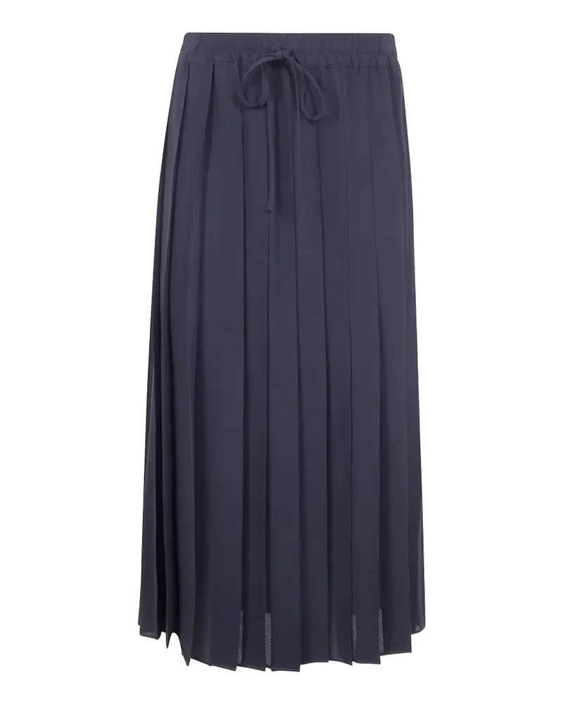 Mantù pleated drawstring midi skirt - Blau Blau