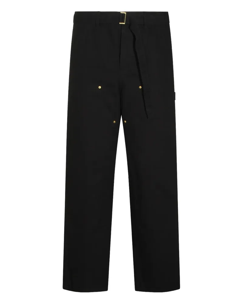 Carhartt WIP belted logo-patch trousers - Schwarz Schwarz