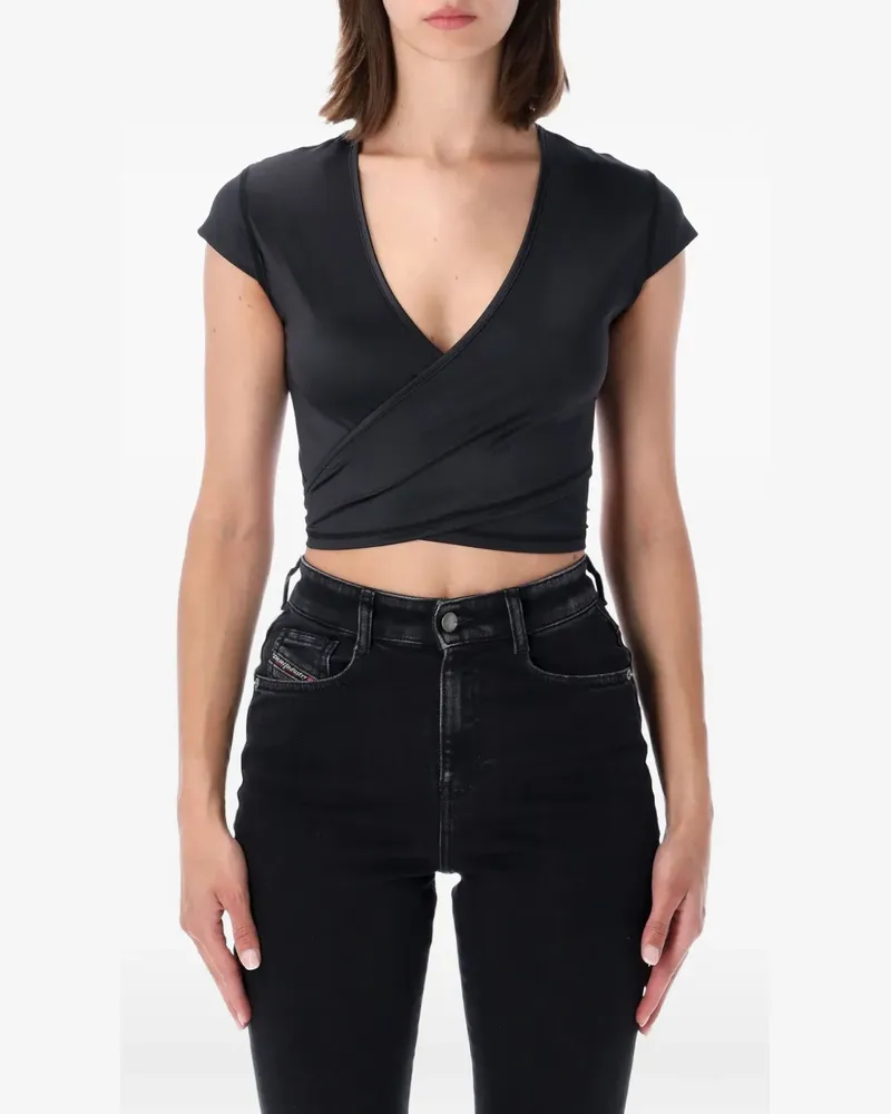 Diesel wrap-style cropped top - Schwarz Schwarz
