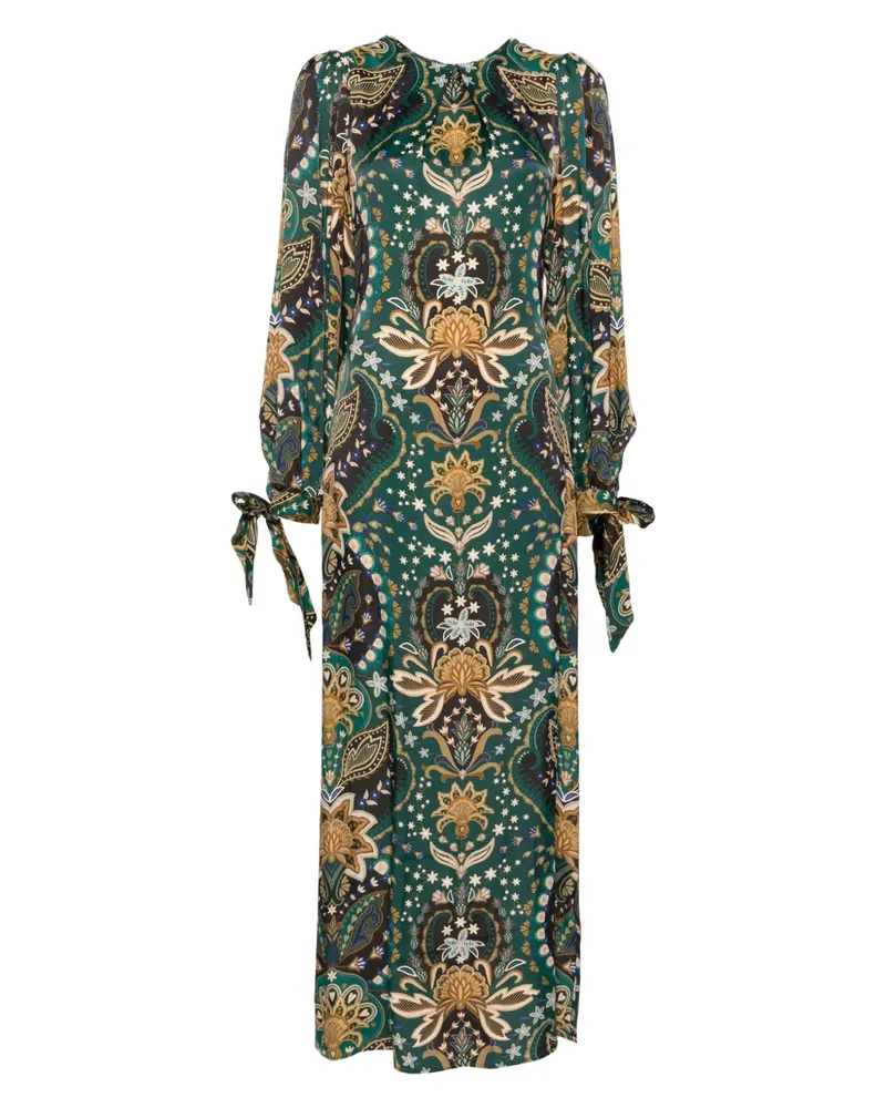 FARM Rio Maxikleid mit Print - Grün Grün