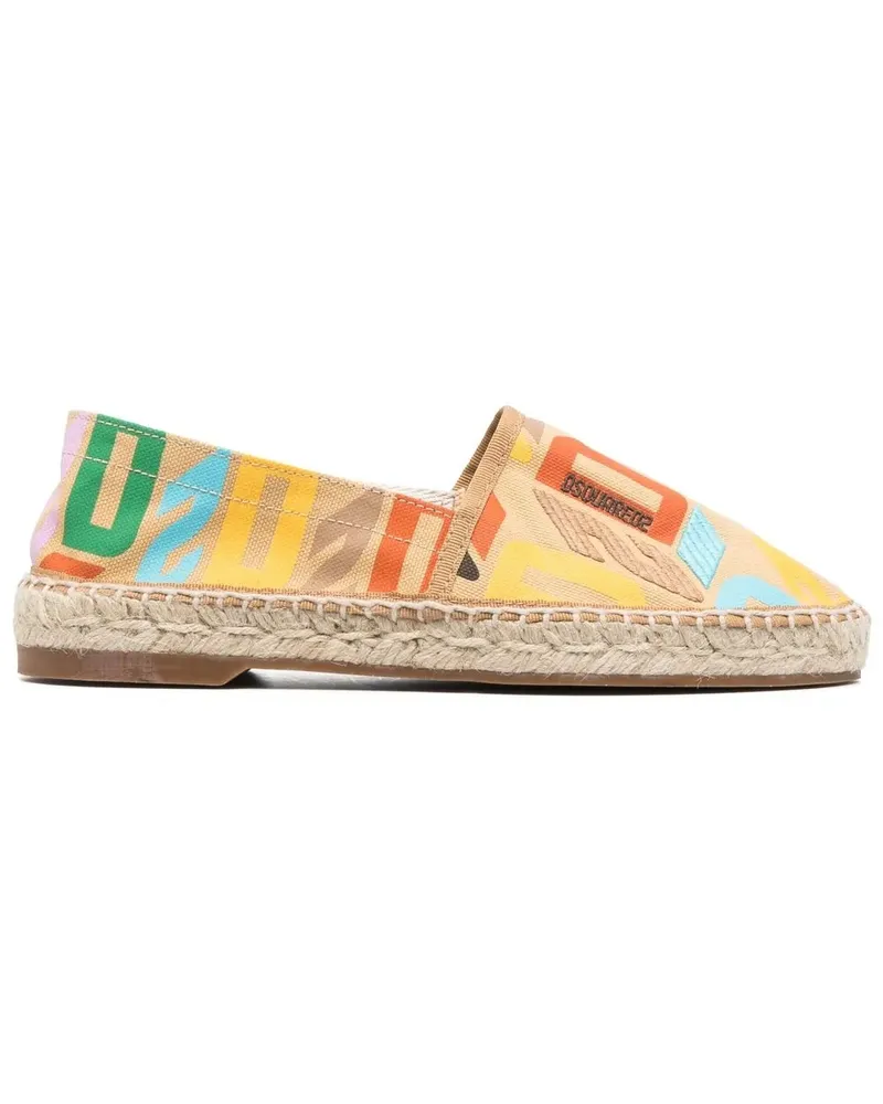 Dsquared2 Espadrilles mit Logo-Print - Gelb Gelb