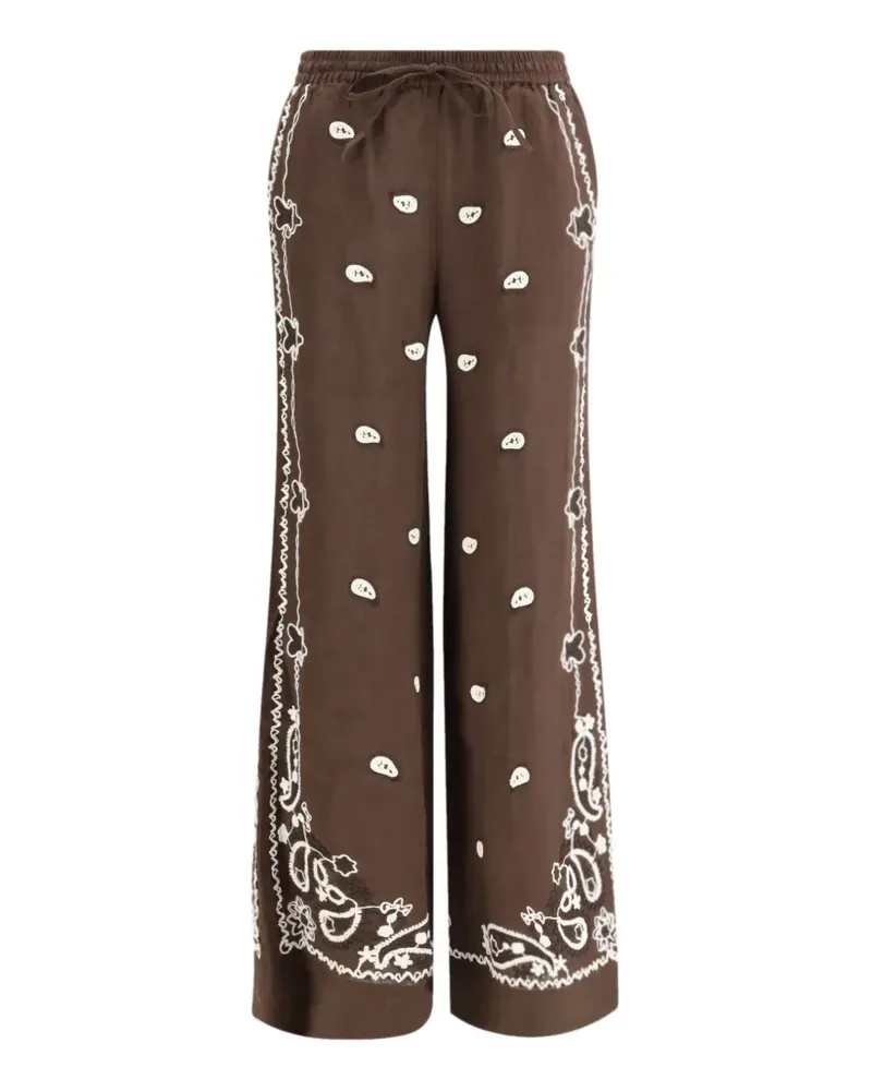 P.A.R.O.S.H. drawstring-waistband trousers - Braun Braun