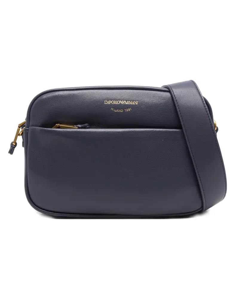 Emporio Armani zip-fastening leather shoulder bag - Violett Violett