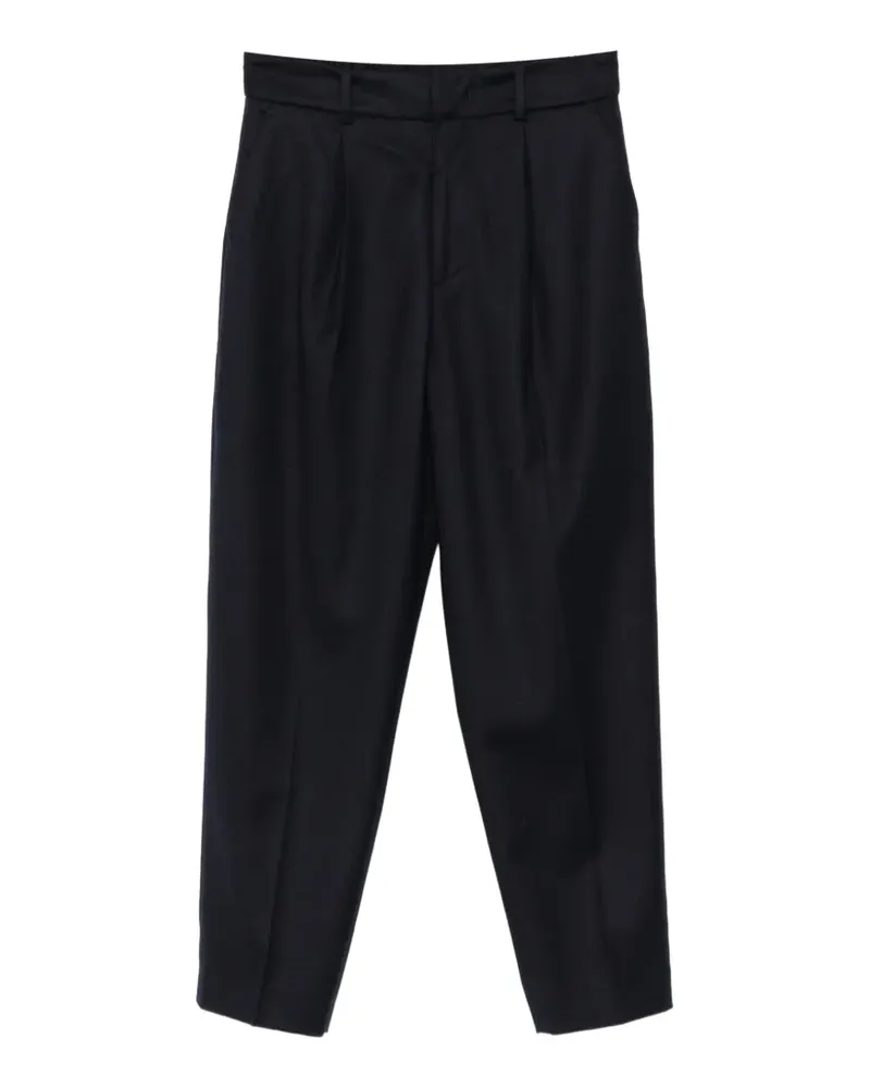 PT TORINO Plissierte Tapered-Hose - Blau Blau