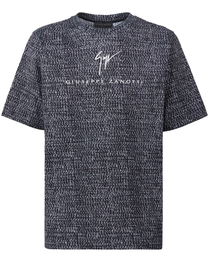 Giuseppe Zanotti T-Shirt mit Logo-Print - Weiß Weiß