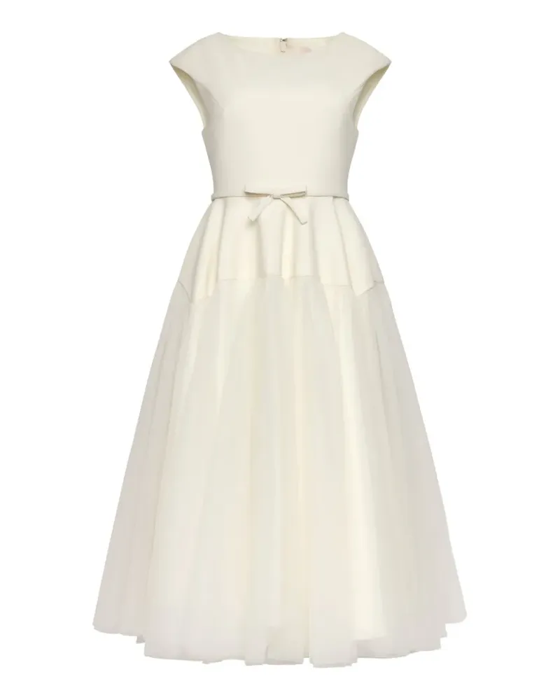 Cinq à Sept bow tulle dress - Nude Nude