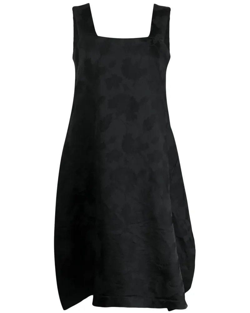 Comme des Garçons Ärmelloses Midikleid - Schwarz Schwarz