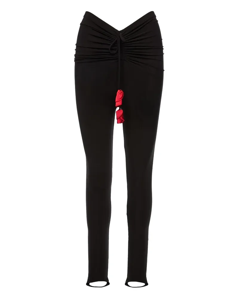 Ana Radu stirrup-cuff leggings - Schwarz Schwarz