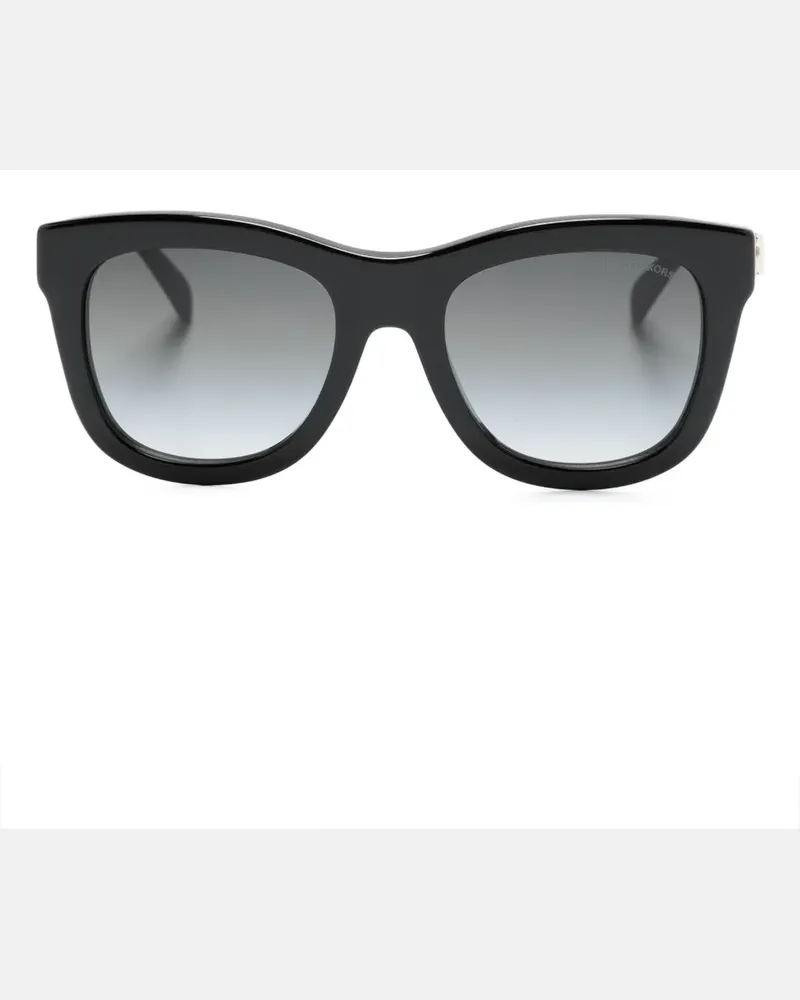 Michael Kors Eckige Sonnenbrille - Schwarz Schwarz