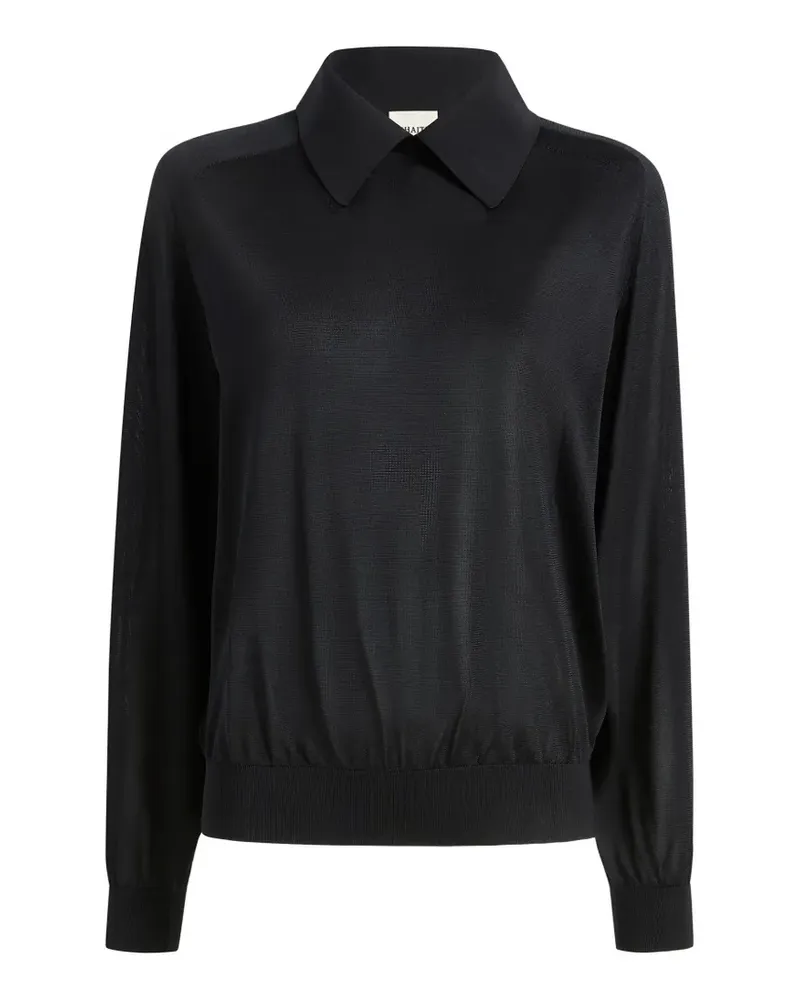 KHAITE Alexa Seidenpullover - Schwarz Schwarz