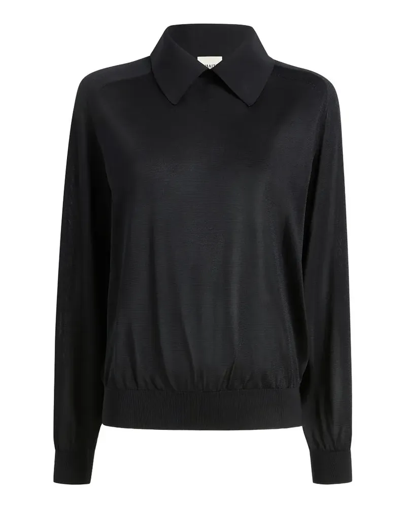 KHAITE Alexa Seidenpullover - Schwarz Schwarz