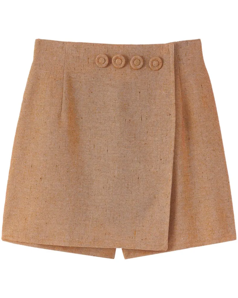 DESTREE Shorts mit Zierknöpfen Nude