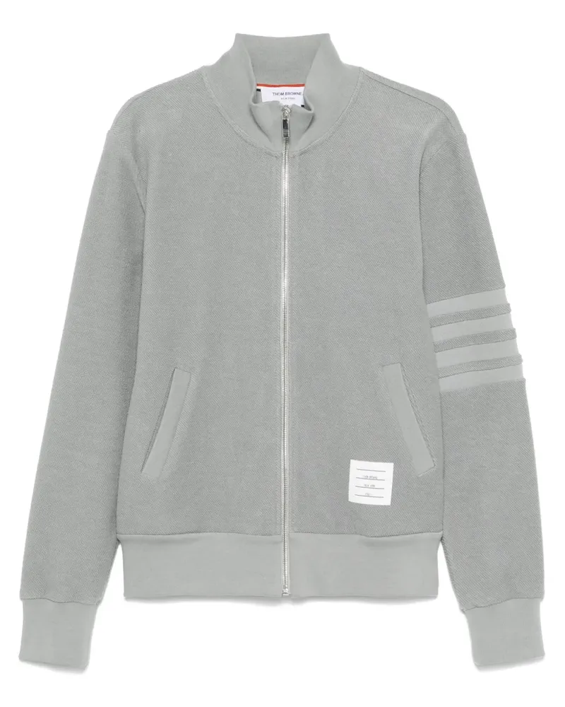 Thom Browne 4-Bar Sweatshirtjacke - Grau Grau