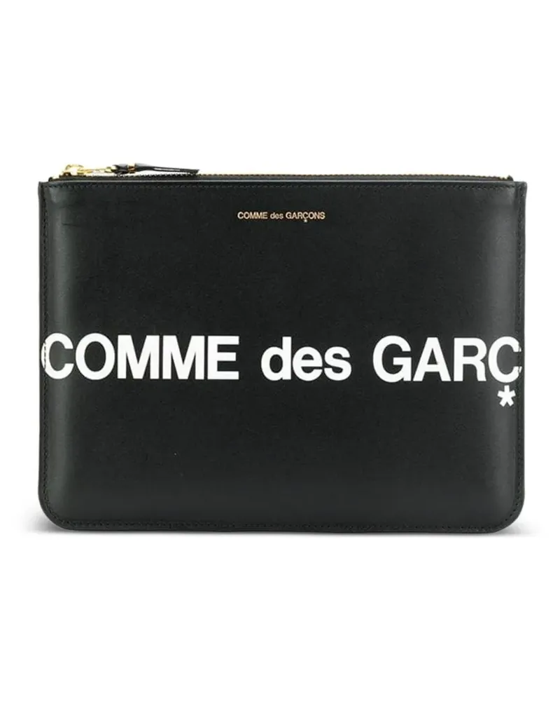 Comme des Garçons Portemonnaie mit Logo - Schwarz Schwarz