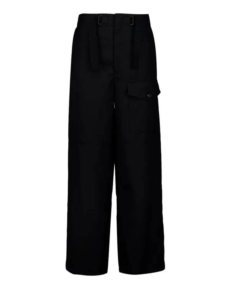 AURALEE belted cargo pants - Schwarz Schwarz