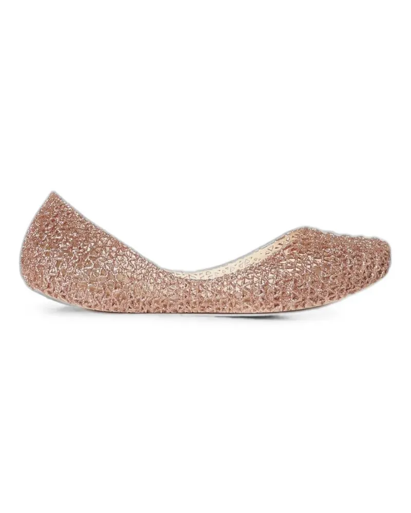 Melissa glittered ballet flats - Nude Nude