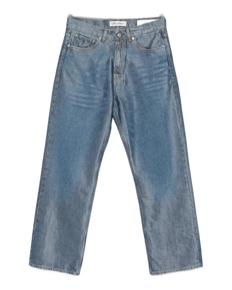 Our Legacy faded-effect straight-leg jeans - Blau Blau