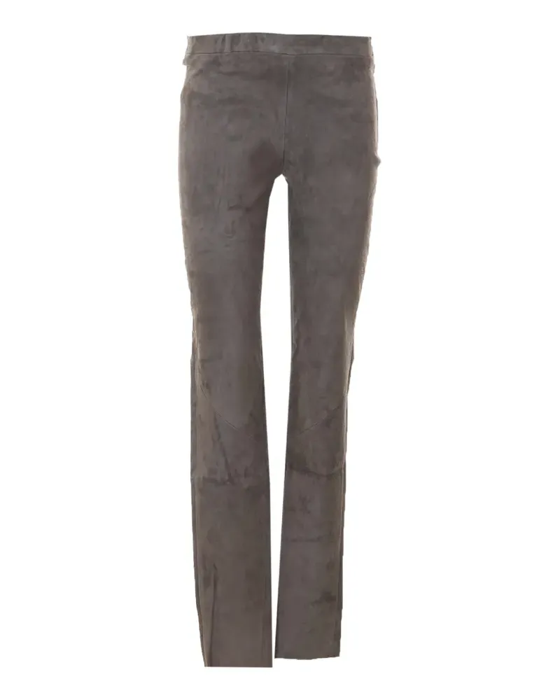 Arma Schmale Wildlederhose - Grau Grau