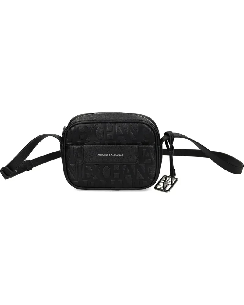 Armani Exchange embossed satchel bag - Schwarz Schwarz