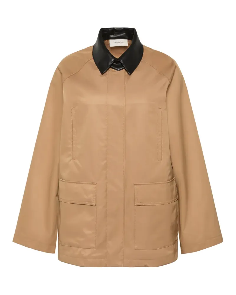 Calvin Klein Jacke mit Kontrastkragen - Nude Nude