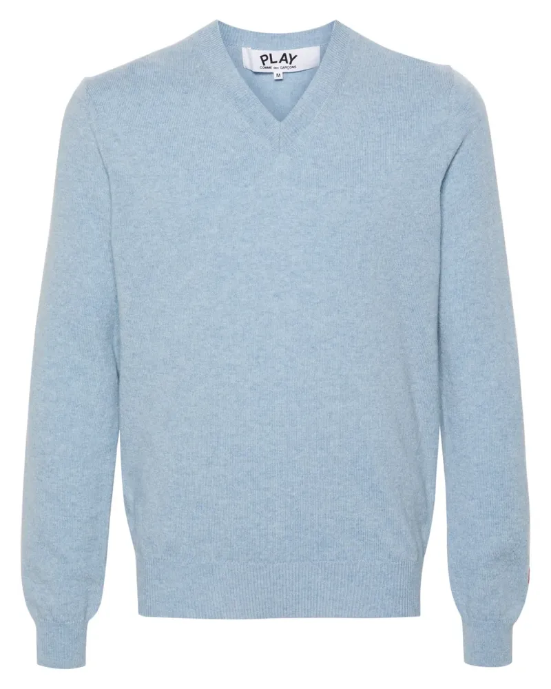 Comme des Garçons Pullover mit Logo-Applikation - Blau Blau