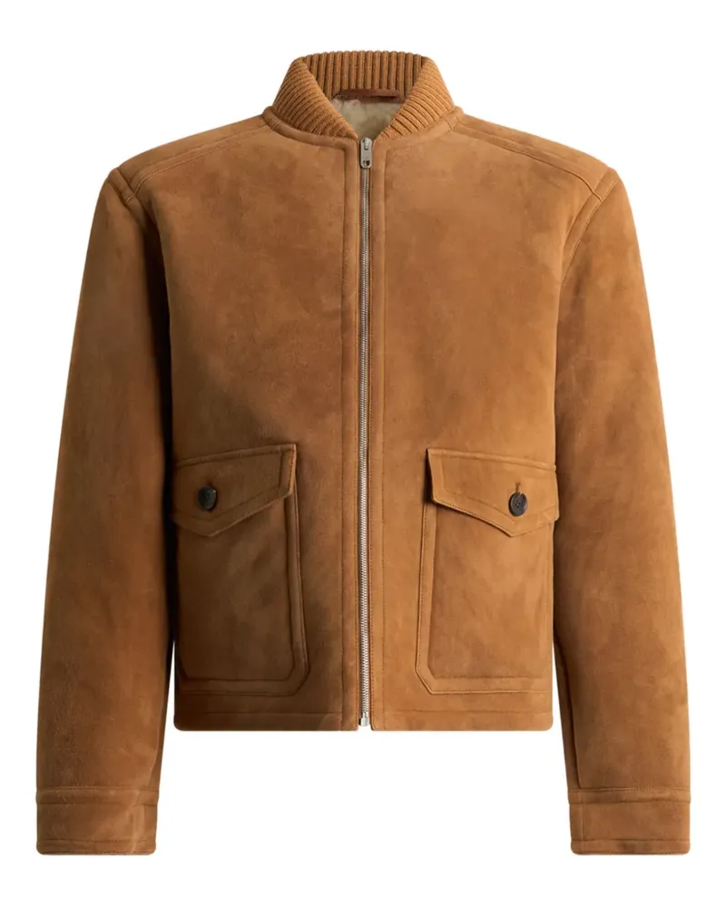 Bally Jacke mit Shearling-Futter - Braun Braun