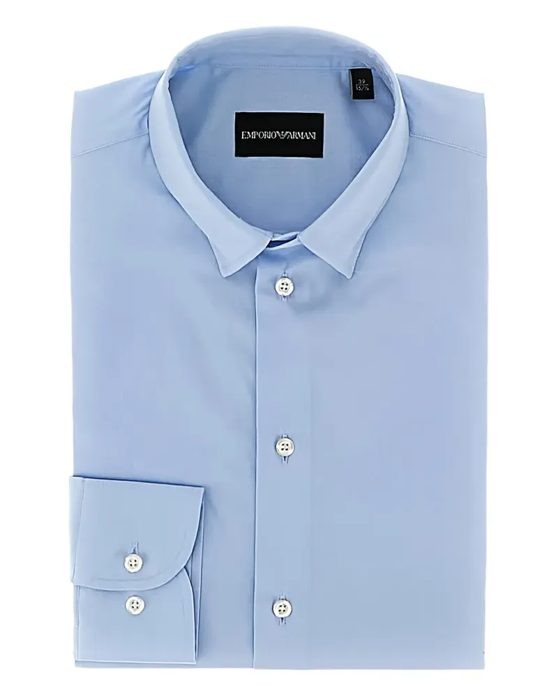 Emporio Armani Klassisches Hemd - Blau Blau