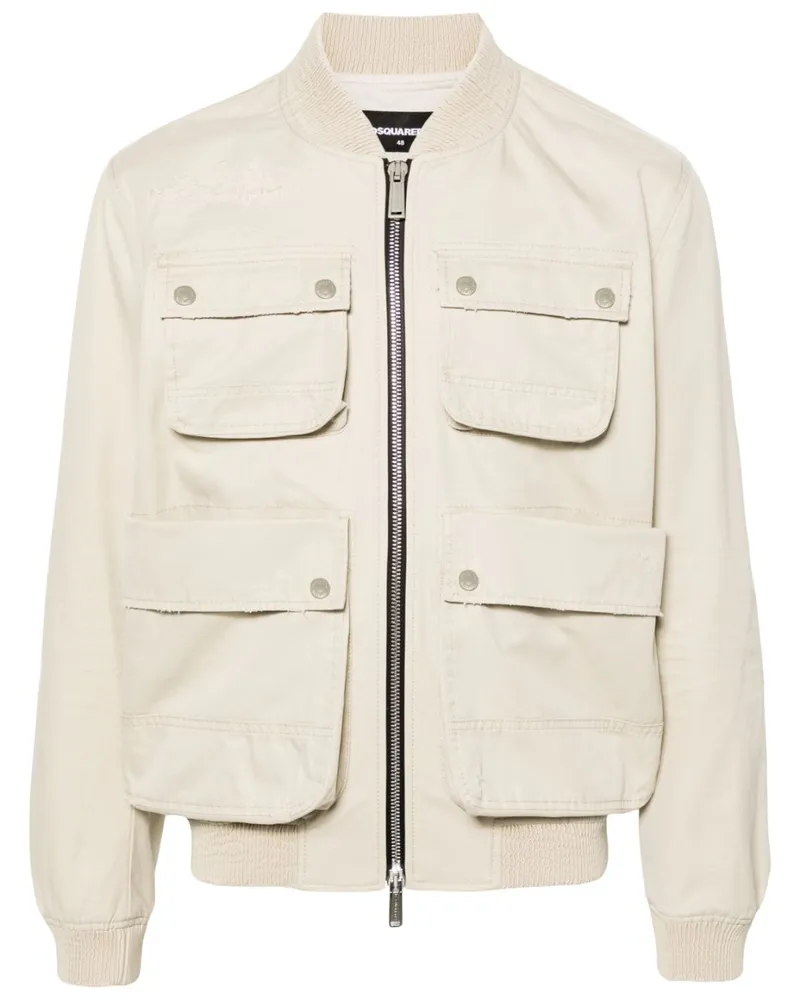 Dsquared2 Bomberjacke mit Reißverschluss - Nude Nude