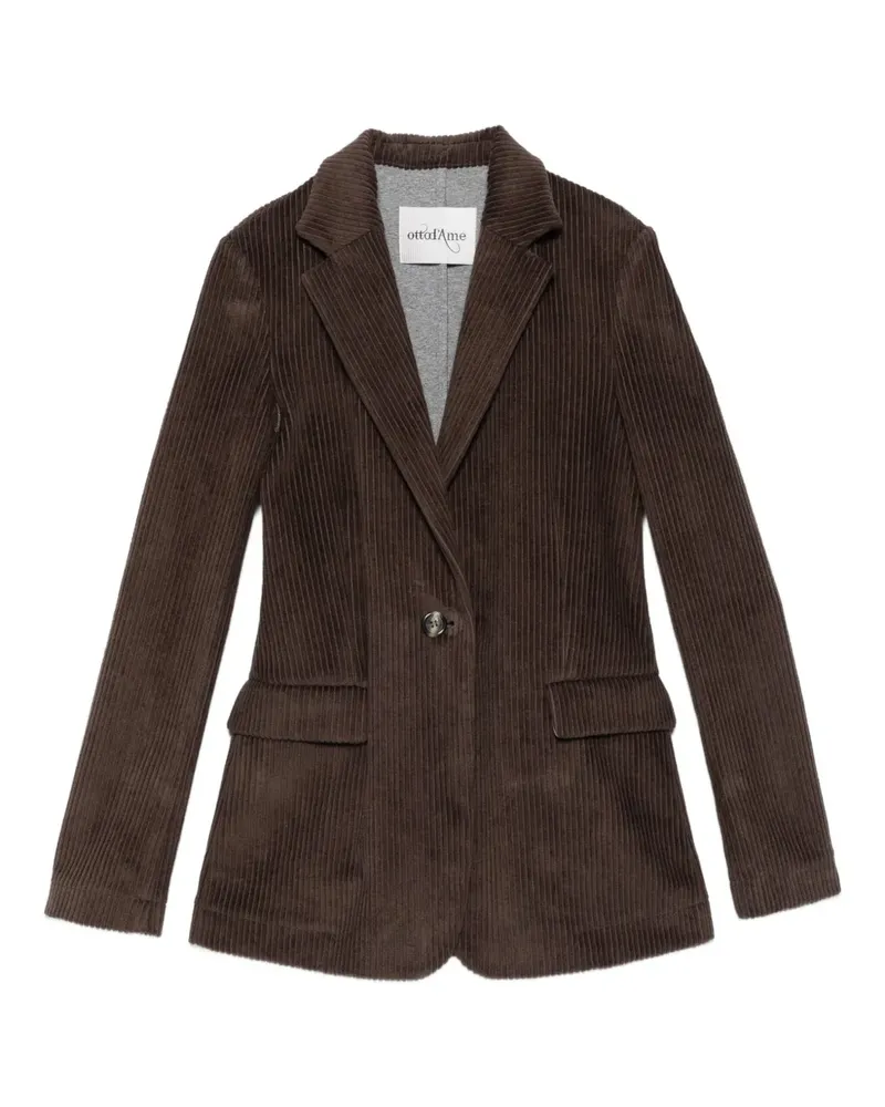ottod’Ame Klassische Cordjacke - Braun Braun