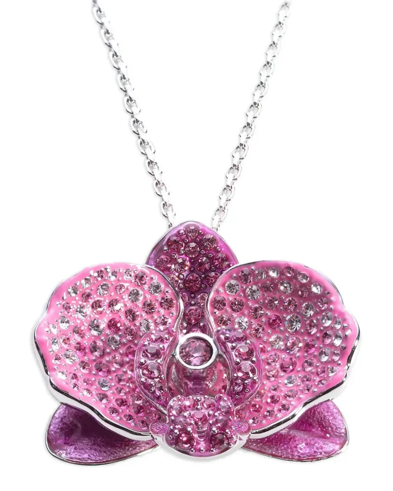 Swarovski Idyllia Halskette mit Anhänger in Orchideenform - Silber Silber