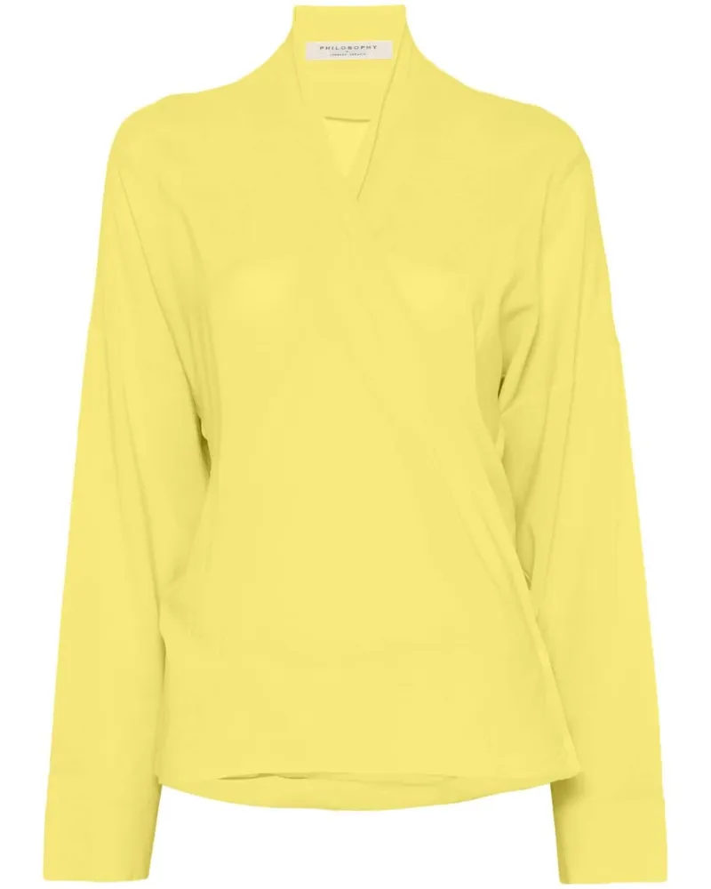 Philosophy Di Lorenzo Serafini Gewickelte Bluse - Gelb Gelb