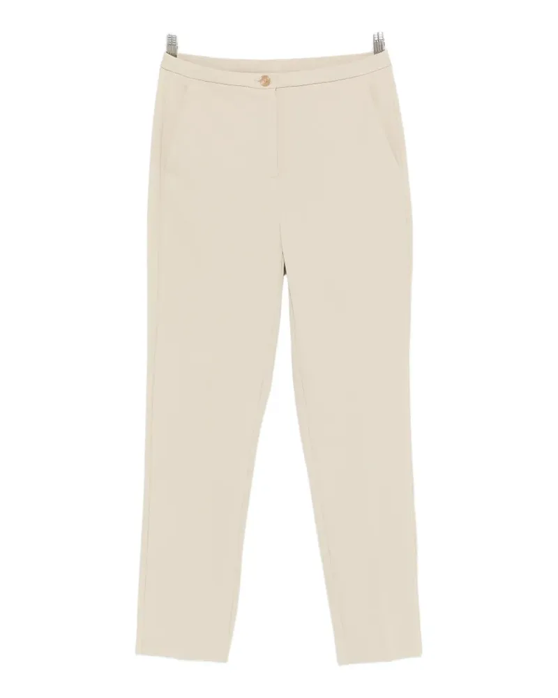 Patrizia Pepe button cigarette trousers - Nude Nude