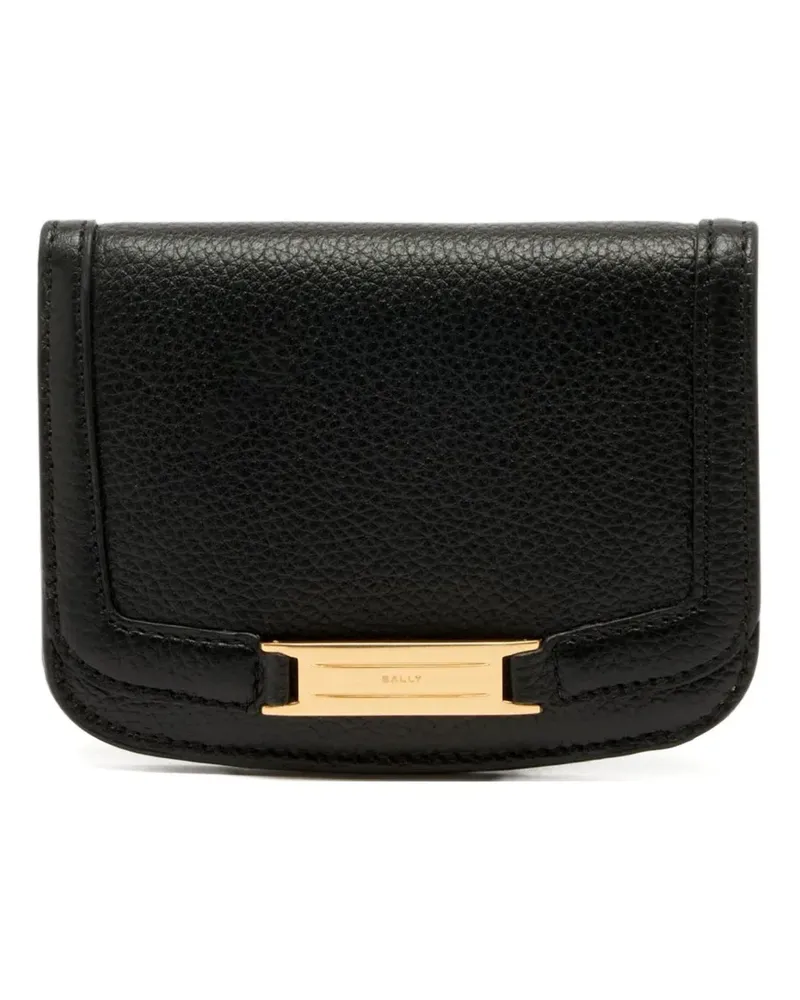 Bally Deco Portemonnaie mit Logo-Schild - Schwarz Schwarz