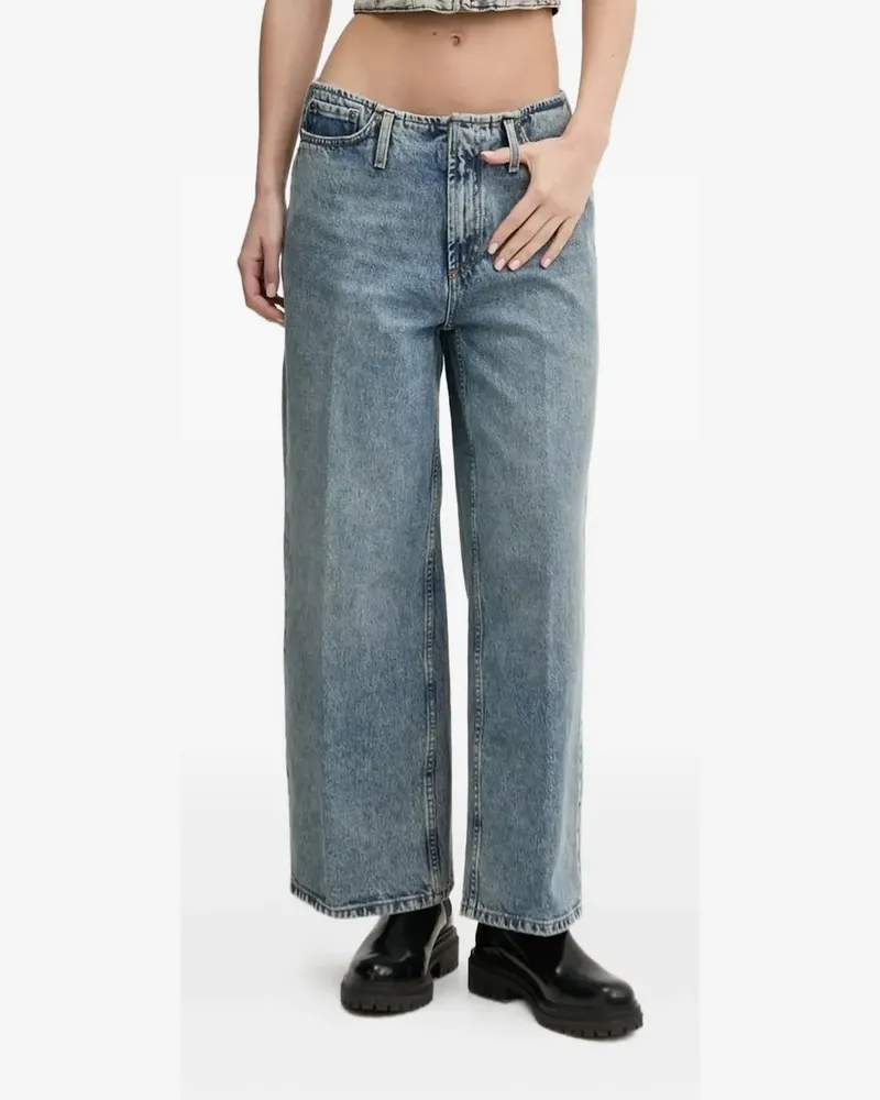 HUGO BOSS Jeans mit weitem Bein - Blau Blau