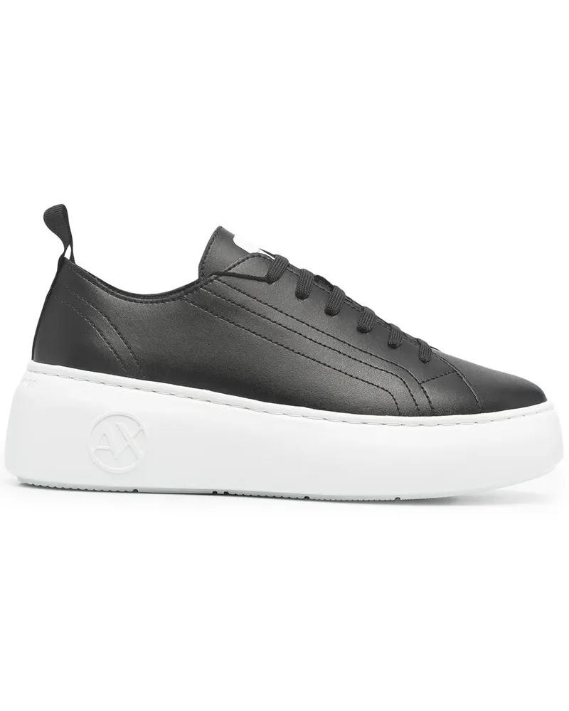 Armani Exchange Sneakers mit dicker Sohle - Schwarz Schwarz