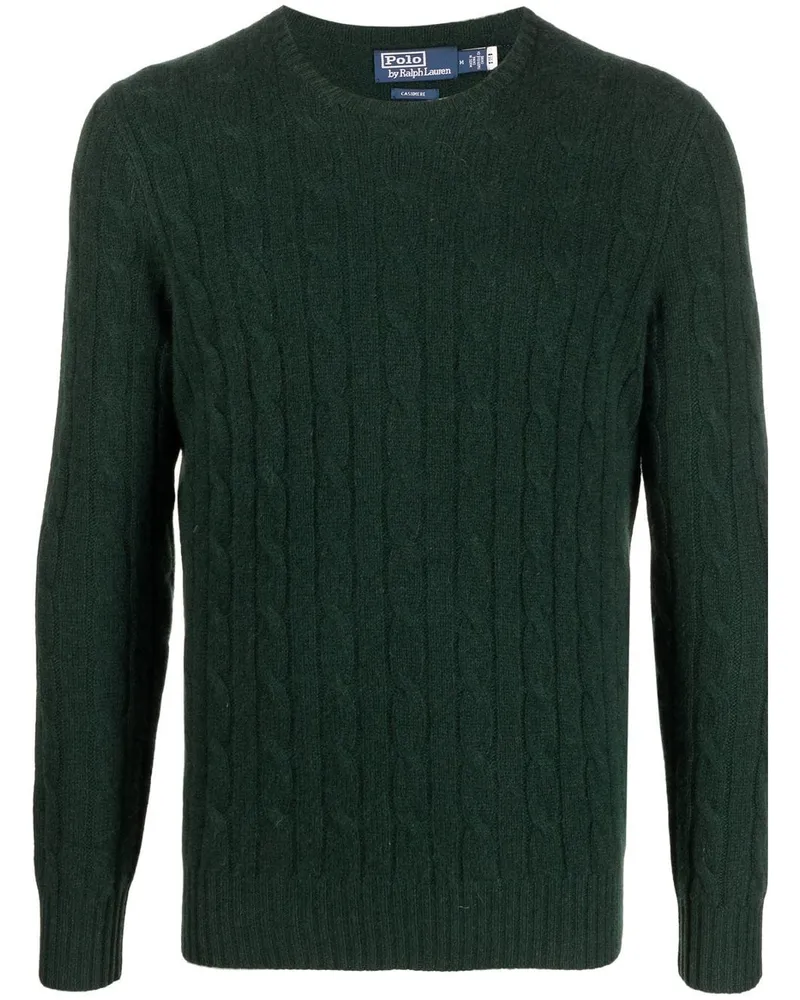 Ralph Lauren Kaschmirpullover mit Zopfmuster - Grün Grün