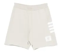Sweatshorts mit Streifen-Logo - Nude