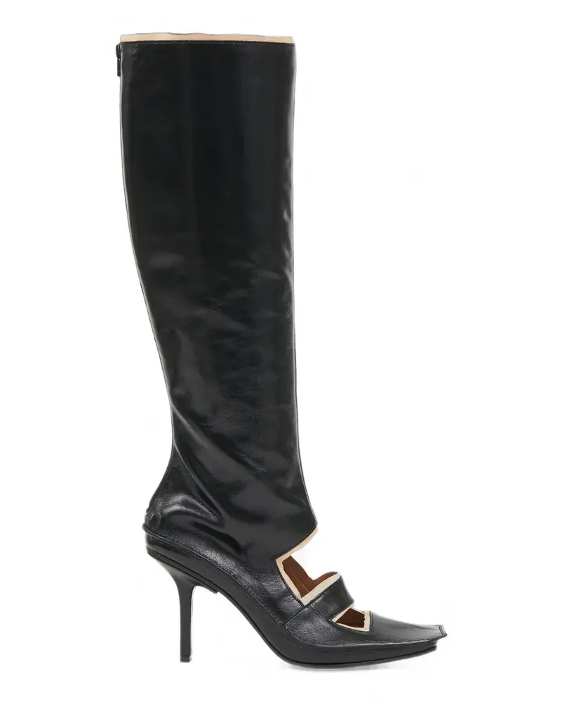 Maison Margiela Level Stiefel mit Cut-Out - Schwarz Schwarz