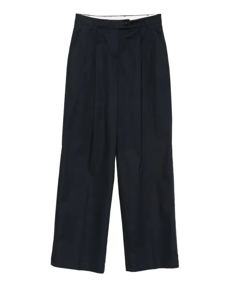 True Royal pleated wide-leg trousers - Blau Blau