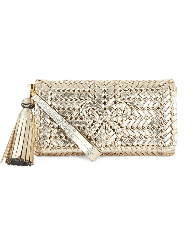Anya Hindmarch Neeson tassel clutch bag - Gold Gold