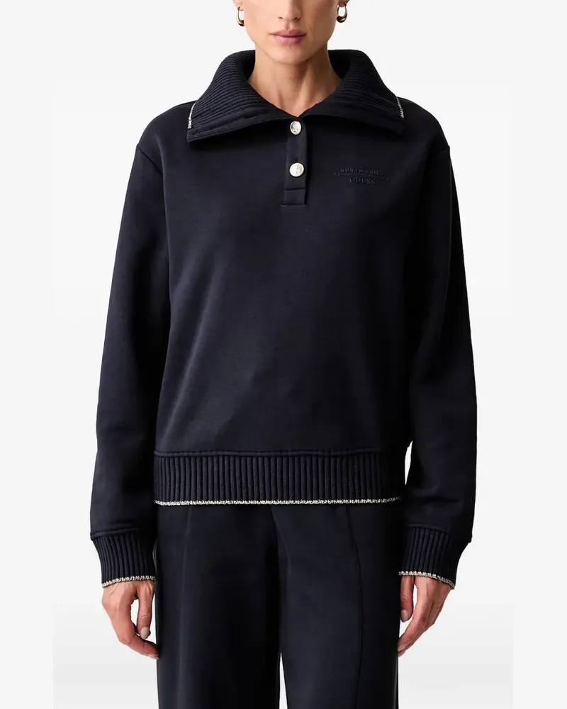 Guess Pullover mit Logo-Stickerei - Blau Blau