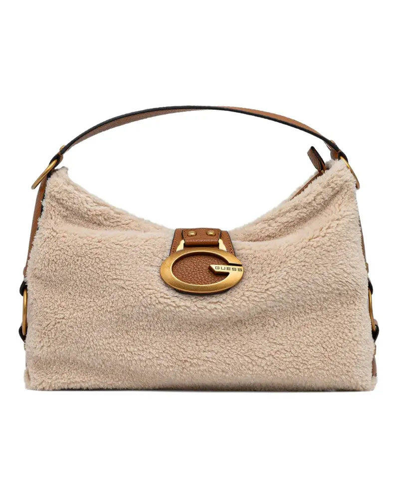 Guess Camden sherpa tote bag - Nude Nude