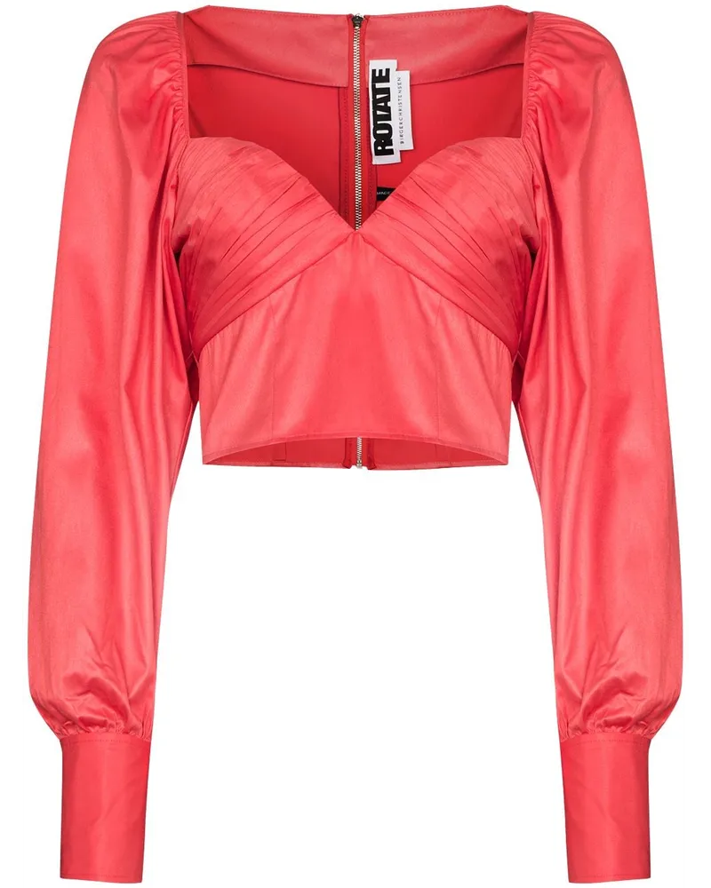 ROTATE Birger Christensen Joni' Oberteil Rot