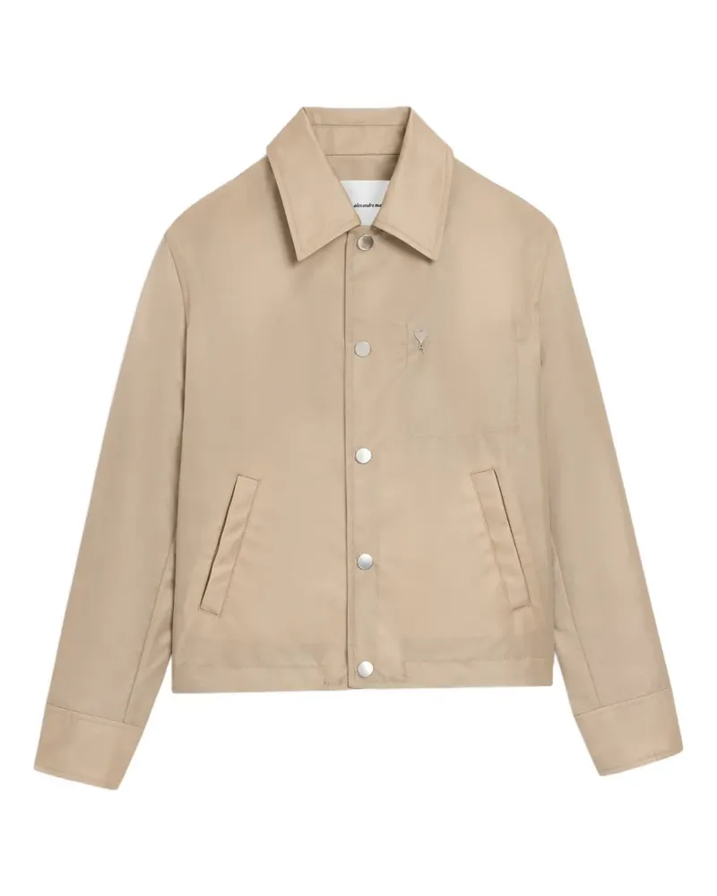 AMI Paris Jacke mit Knöpfen - Nude Nude