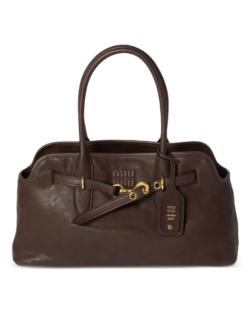 Miu Miu Aventure Schultertasche - Braun Braun
