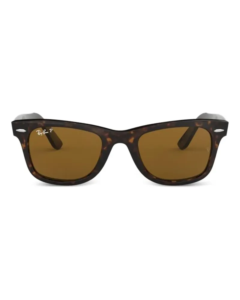 Ray Ban tortoiseshell-effect Wayfarer sunglasses - Braun Braun